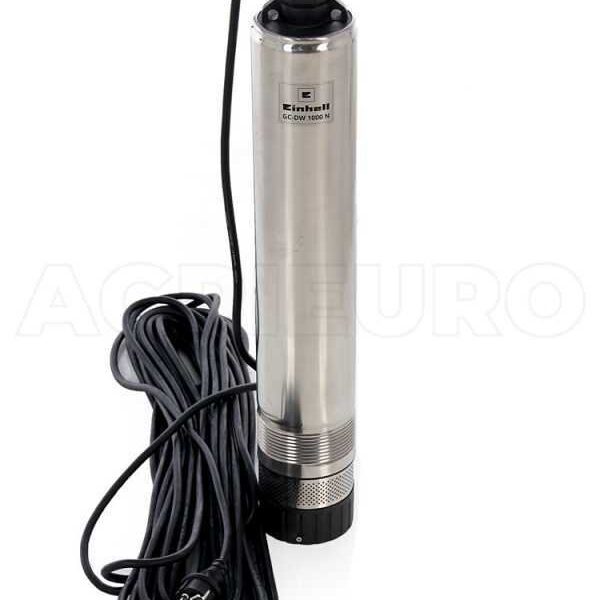 Pompe immergée de forage Einhell GC-DW 1000 – pompe électrique Inox eau claire – 1000W