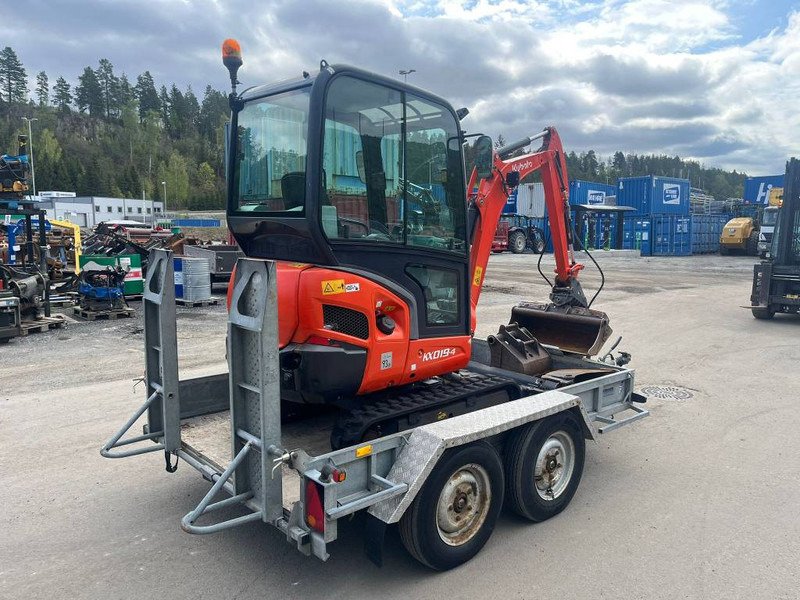 b4-10 Kubota KX 019-4 + 3 Godets + Remorque – Mini-Pelle – 1,85T – Image 1