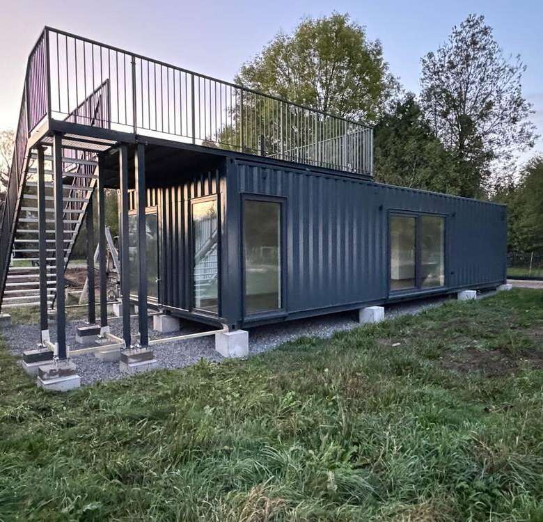 Maison Container T4 (4 Chambres) Maison Container T4 (4 Chambres), Plain-pied Clé en Main, 56 m² Habitables – Image 1
